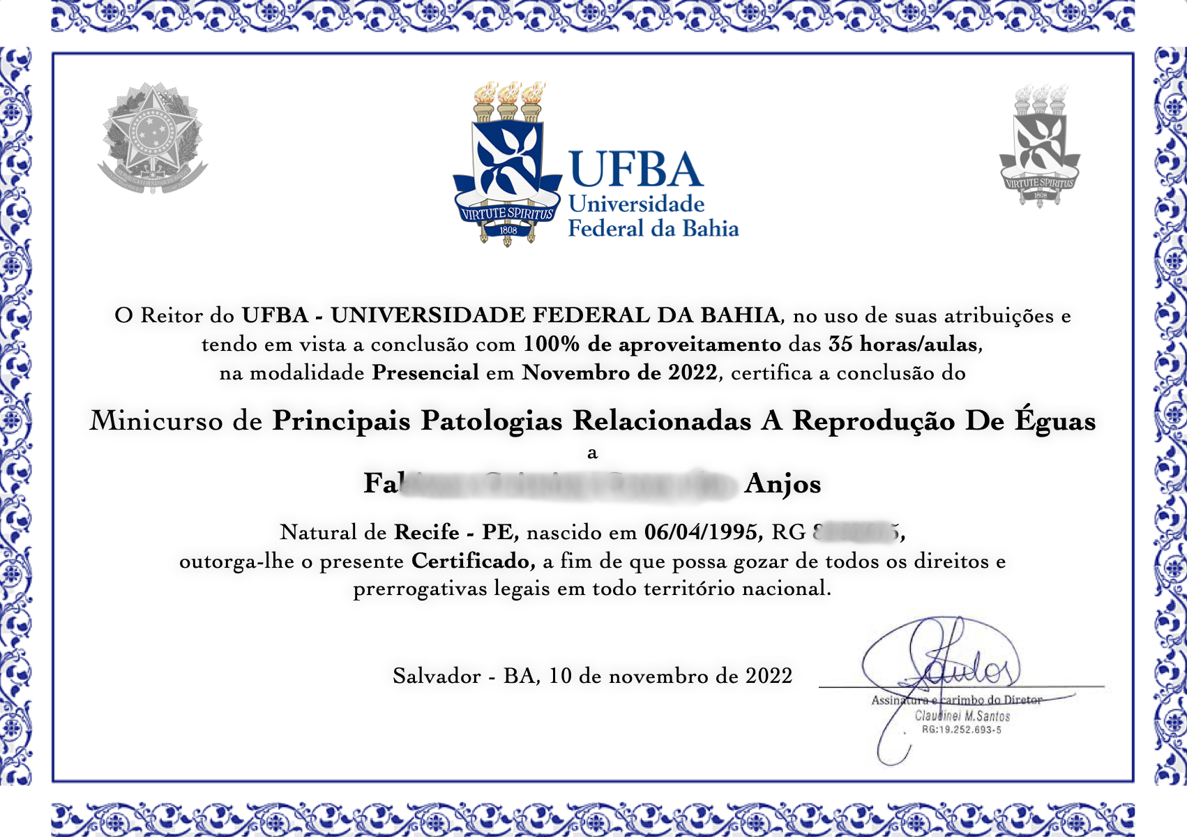 historico certificado escolar